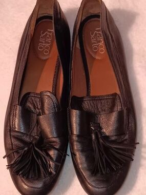 Franco Sarto Women's Black Tassel Loafers Size 11
